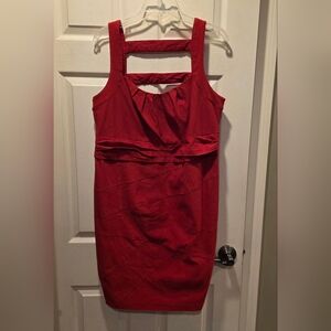 NWT Torrid Bold Red Sleeveless Bodycon Zip Back Stretch Dress 16